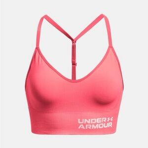 Under Armour Women’s Neon Pink Longline Sports Bra | Size S | New without Tags
